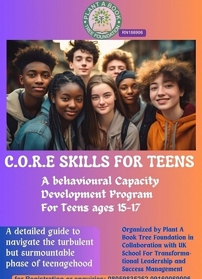 This is a one year program granting detailed information for surmounting the challenges of teenagehood.  The curriculum spans a 12 months inculcation plan.