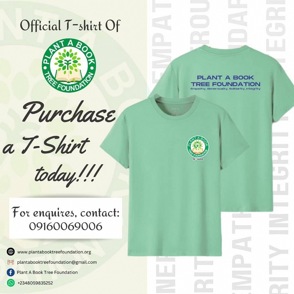 Become a passive Ambassador Of The Foundation by purchasing one or more of the official t.shirt, proceeds are for charity, call for enquiries